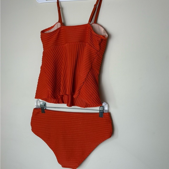 Cupshe Bold Orange Textured Swimwear. NWT - Picture 6 of 10